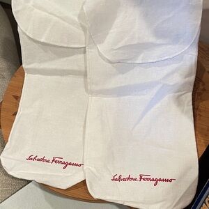 Salvatore Ferragamo Shoe dust Bags with Red Logo